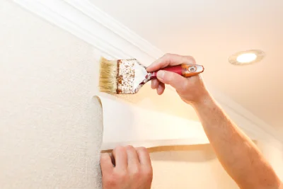 Pose de papier peint à Savigny-en-Septaine — revêtements muraux et toiles de verre